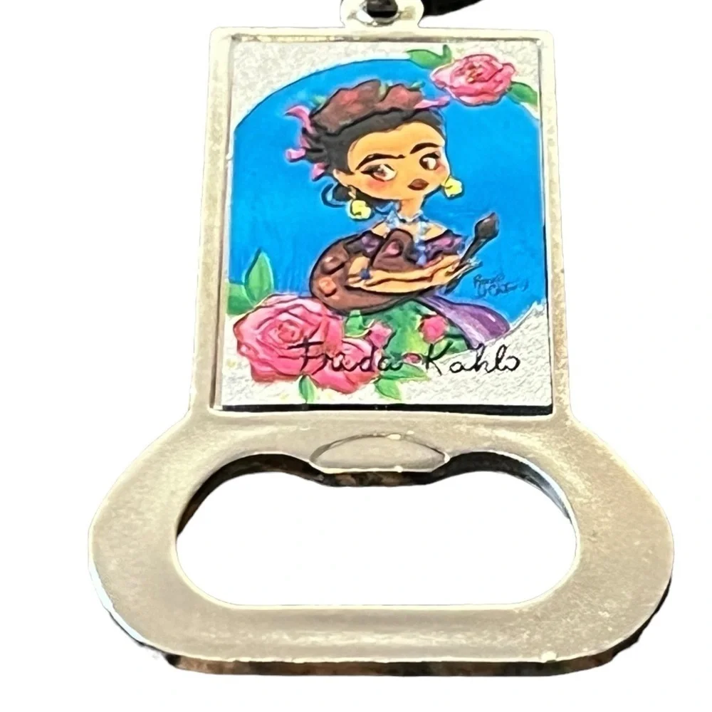 FRIDA KAHLO Caricature Bottle Opener Keychain
